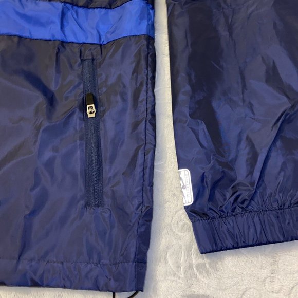 NBA‎ Mens Hooded Windbreaker Jacket White Blue Red Size Medium Full Zip - Picture 10 of 10